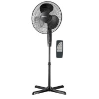 Impress 16 Inch Pedestal Fan with Remote Control and Timer- Black - B01G0NUE2Y